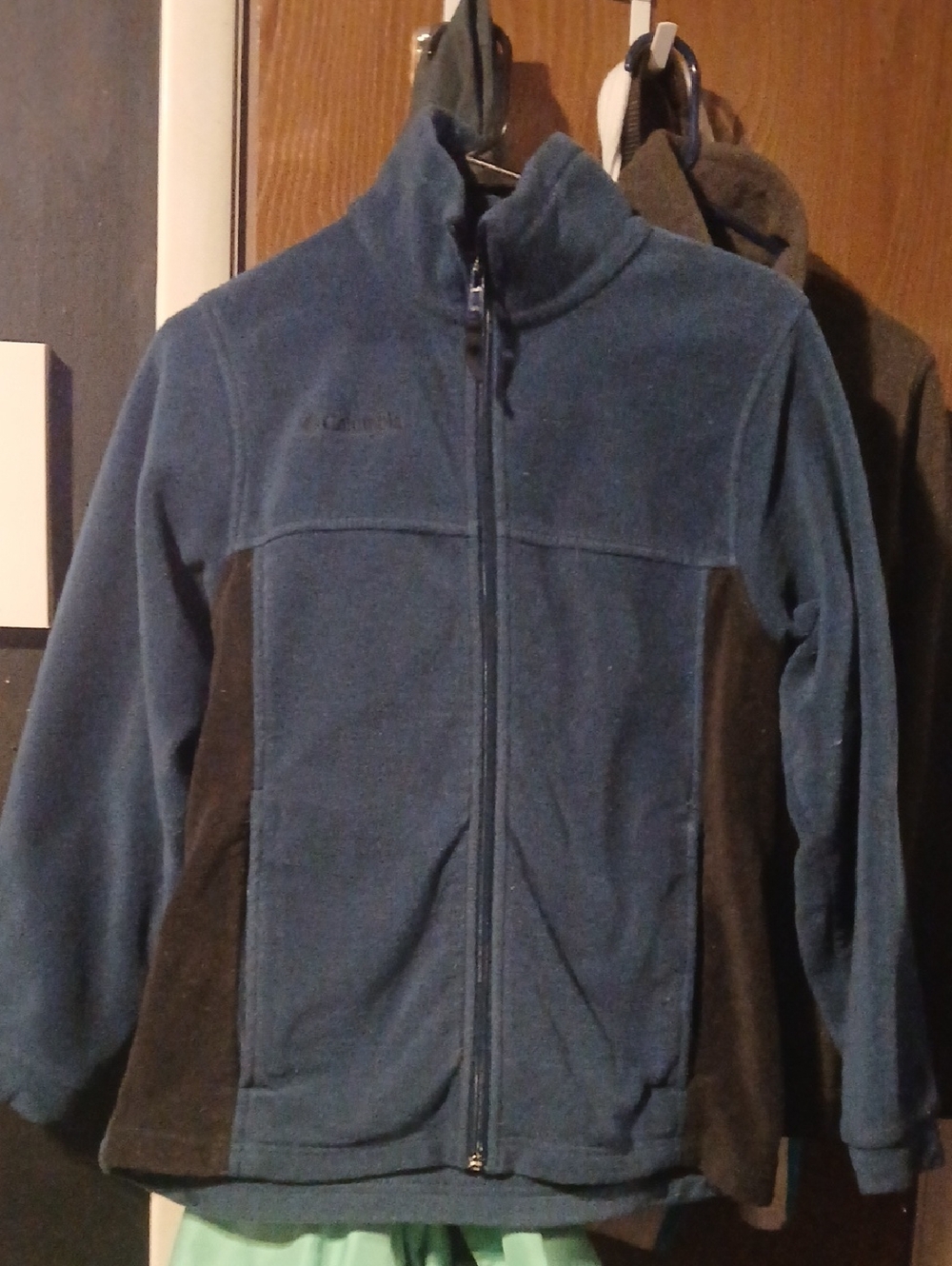 Columbia Blue and Black Full-Zip Performance Fleece Jacket